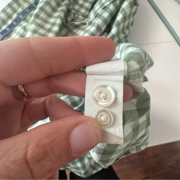 BONOBOS RIVIERA STRETCH SHORT STANDARD FIT PLAID BUTTON-UP SHIRT Medium U0753 - Picture 14 of 15